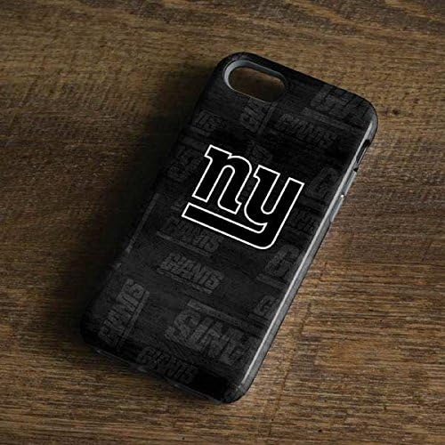 Skinit Pro Phone Case Compatible with iPhone 8 - Officially Licensed NFL New York Giants Black & White Design