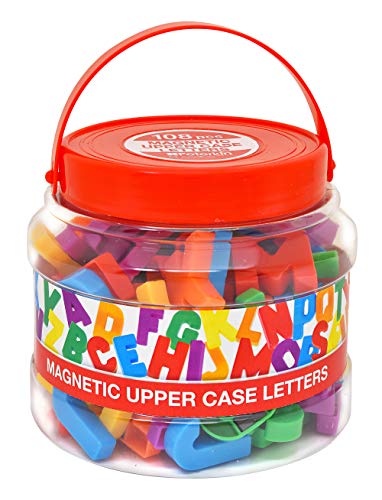 Peterkin Classics 22310 Letras mayúsculas magnéticas, 108 Unidades, Multicolor