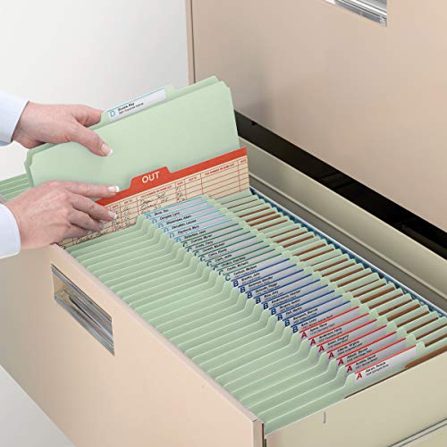 image for Smead Pressboard Classification File Folder with SafeSHIELD Fasteners,