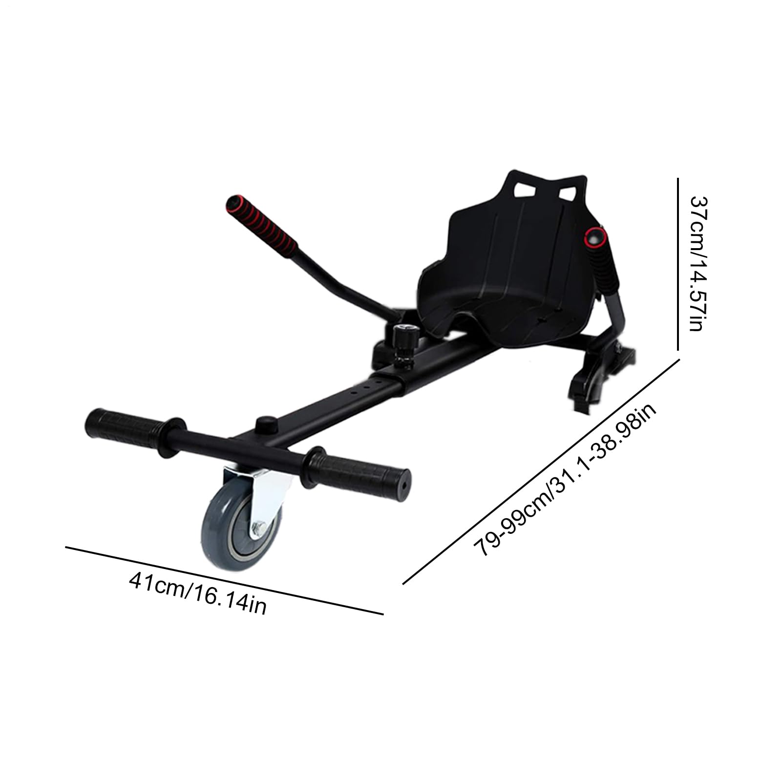 Kit Carrello Hoverboard Universale Divertente Regolabile - Convertitore Per Bambini E Adulti Da Cavalcare, Di Sospensione Sicura E Durevole, Attacco Per Carichi Pesanti, Scooter Da 6,5 ​​8 10