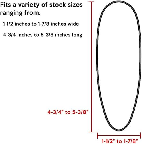 Miniatura 5 de Kit de almohadilla de retroceso de cuero deslizante, ajustable, fabricado en EE. UU