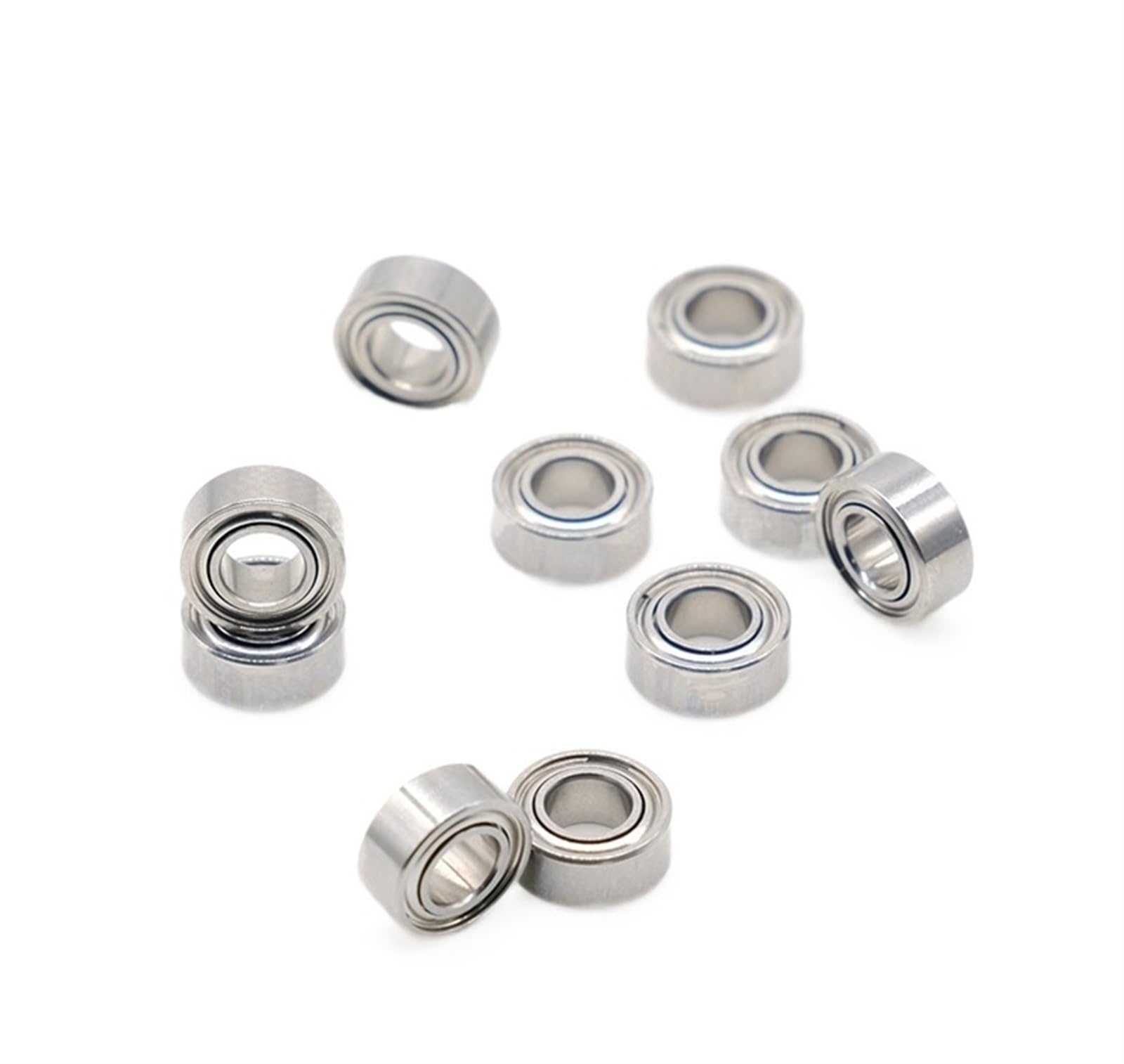 VSPPJYFG Bimetal Seal Shield Micro deep Groove Bearing 10PCS SMR74ZZ 4X7X2.5mm Stainless Steel Bearing Miniature Ball Bearings