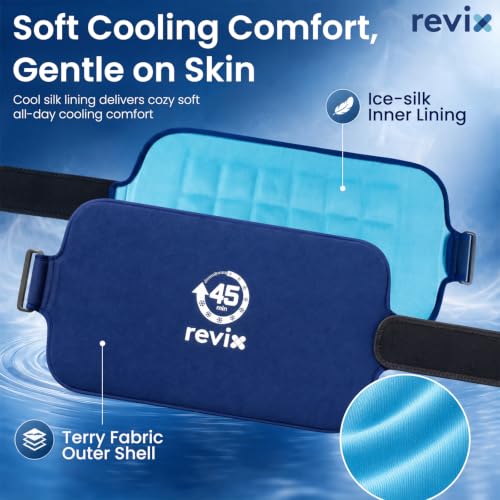 Image of REVIX Ice Pack for Injuries Reusable for Lower Back, 45-Min Cold Therapy
