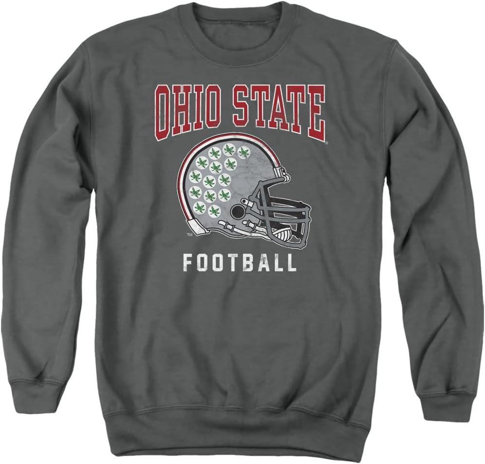 LOGOVISION The Ohio State University Official Football Helmet Unisex Adult Crewneck Sweatshirt