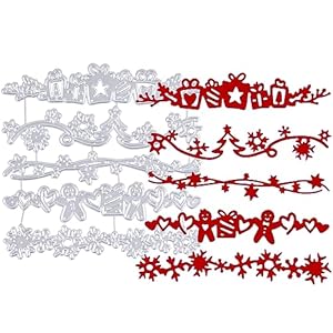 BETESSIN 5tlg. Weihnachten Spitze Rahmen Stanzbögen