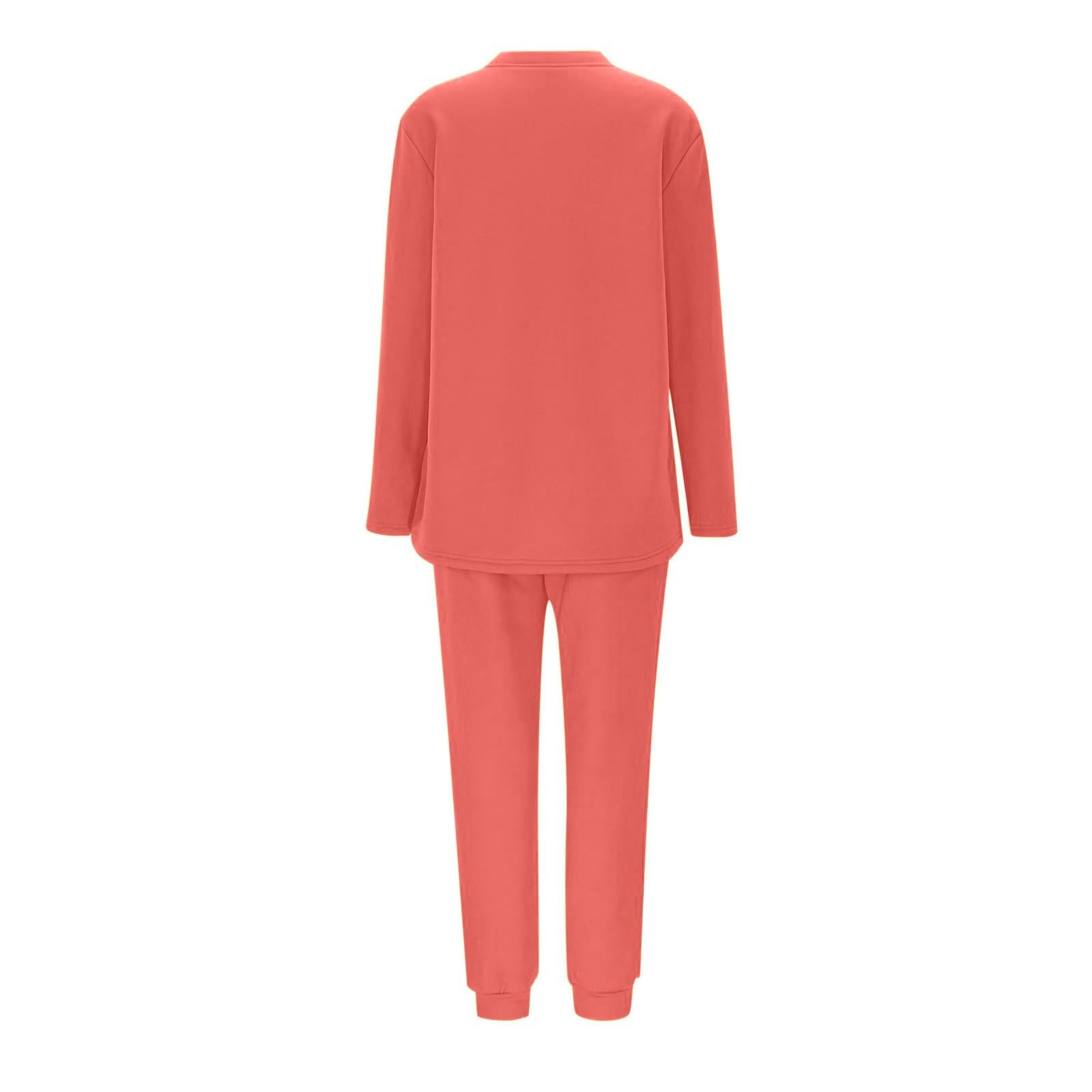 Conjunto de Pijama de Sudadera y Pantalones con Forro para Mujer para Calidez Invernal con Traje de Felpa Tops cómodos y Holgados Ropa de Estar por casa cálida de Invierno para Mujer