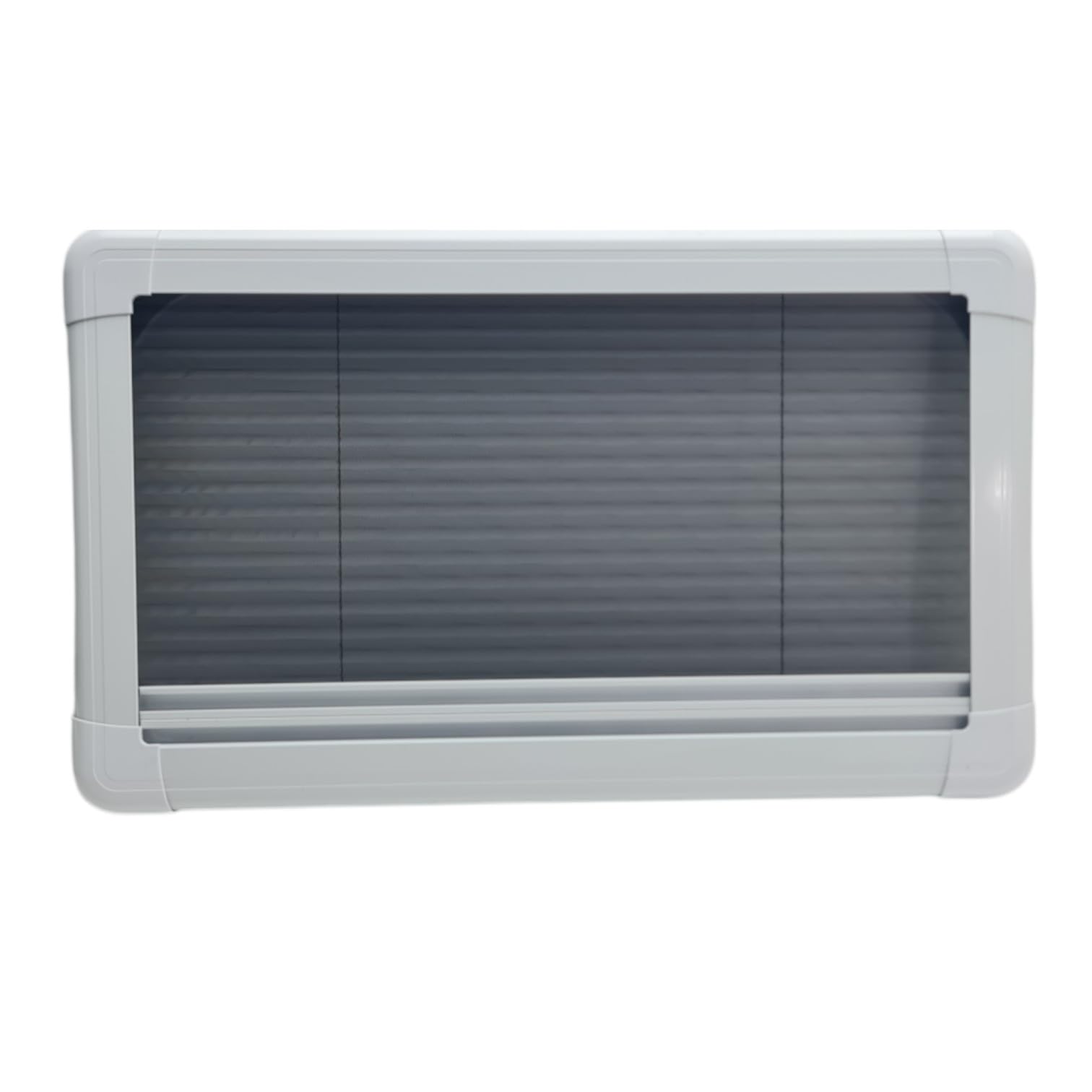 SwissOutdoor Skylight XL Dachfenster 700x500 mm – Premium Ausstellfenster für Wohnmobil, Camper & Wohnwagen – Doppel-Acrylglas, Rollo & Insektenschutz, weiß, Alurahmen, 100 % wasserdicht