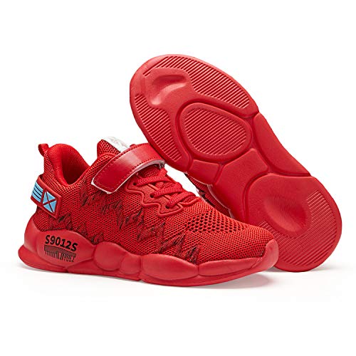 Image of Hetios Kids Shoes Girls Lightweight Athletic Running Shoes Breathable Knit School Sports Shoes (Toddler /Little Kid /Big Kid)