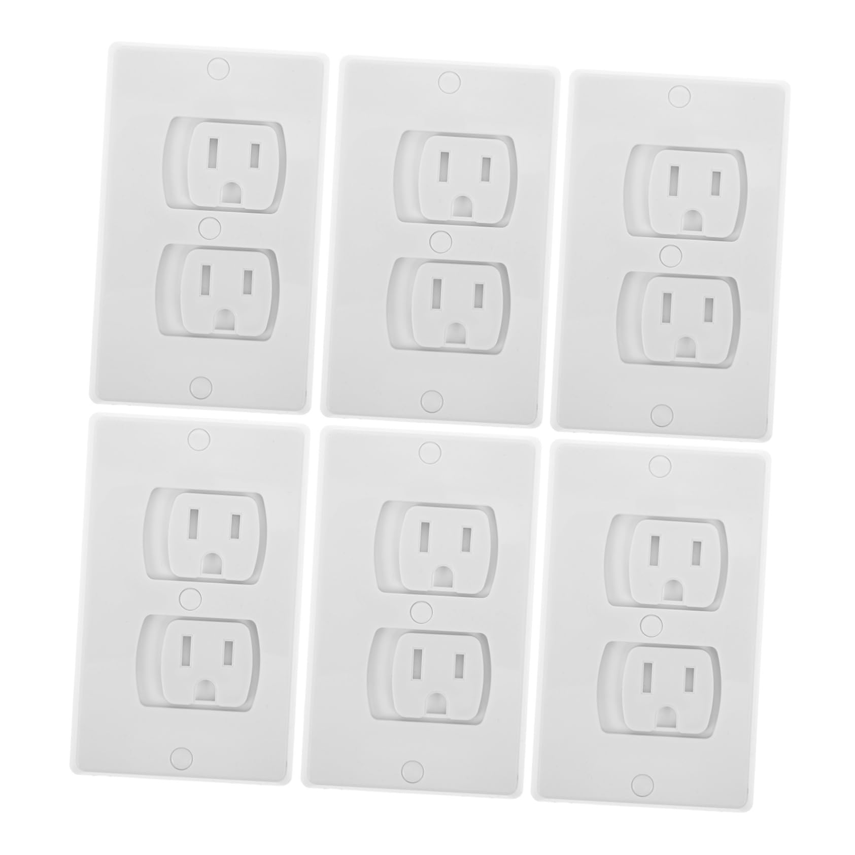 BESPORTBLE 6Pcs Childproof Outlet Covers Shock Wall Socket Protectors for Safety Easy Installation Plug Covers to Prevent Electrocution Your Home