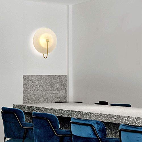 Lámpara de pared nórdica de cristal para hotel y dormitorio moderno