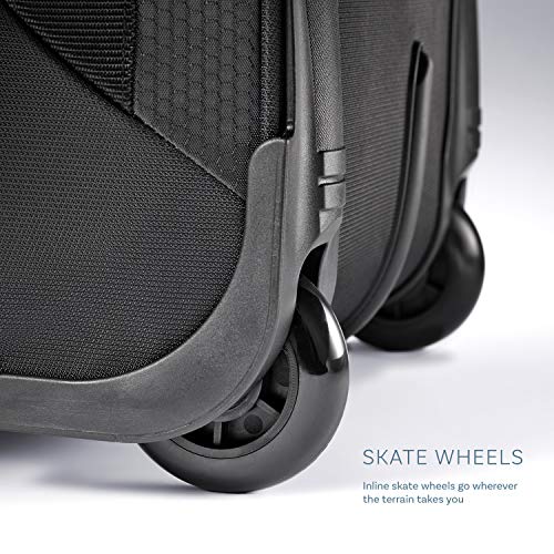 High Sierra Dells Canyon 28-Inch Wheeled Duffel Bag - Large Rolling Duffel Bag - Travel Duffel Bag with Wheels Mercury/Black/Glow