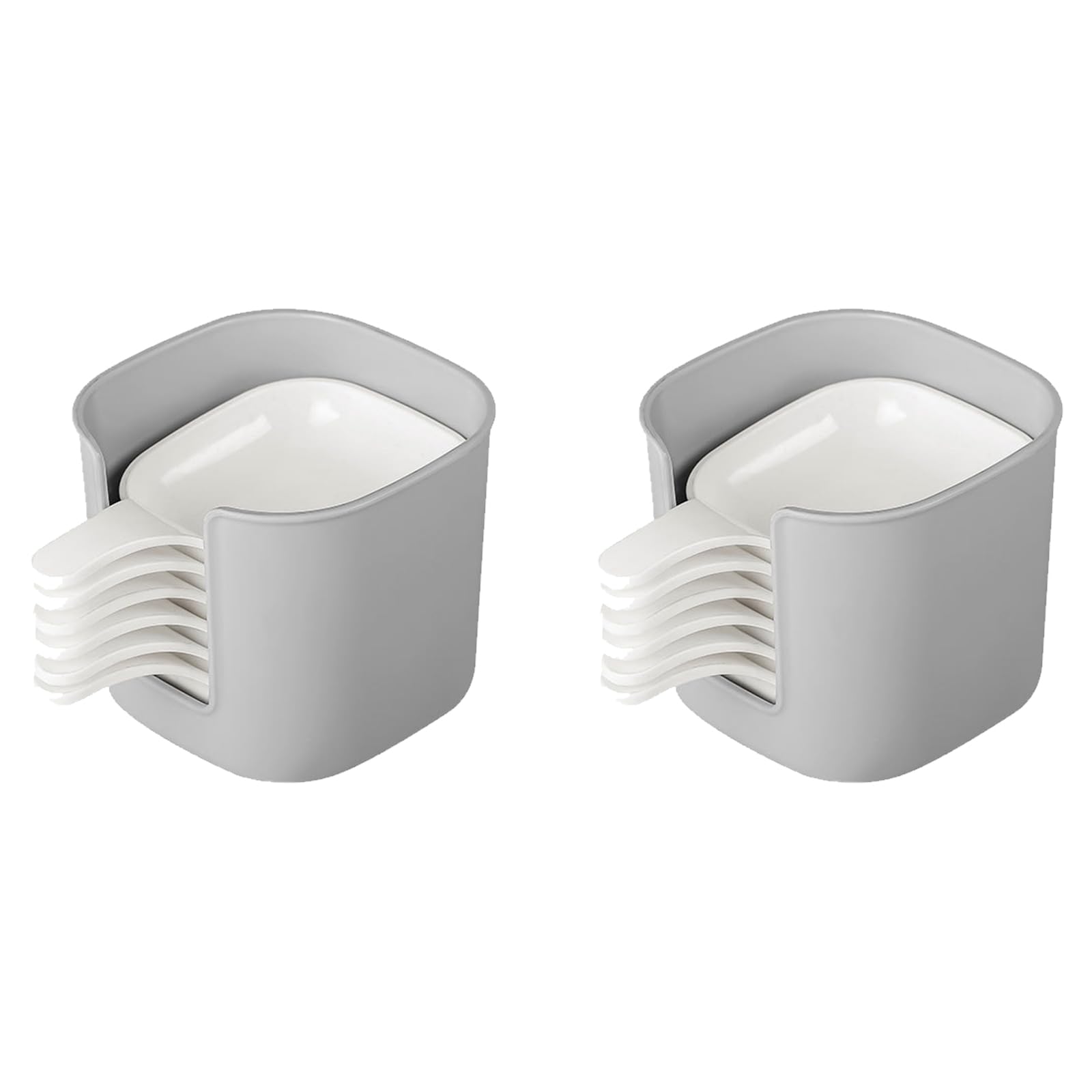 Xjdzineq Stackable Condiment Plates with Separate Sections for Sauces Snacks Dishwasher Safe Serving Dishes Multi Compartment Dipping Bowls