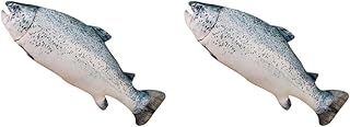 TOYANDONA 3D Giant Fish 2 Stuffed Fish Pillow Fish Stuffed Doll Fish Plush Pillow Plush Toys Soft