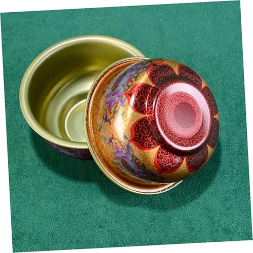 Cuenco de agua budista PRETYZOOM para altar con 28 piezas de vasos rituales 8