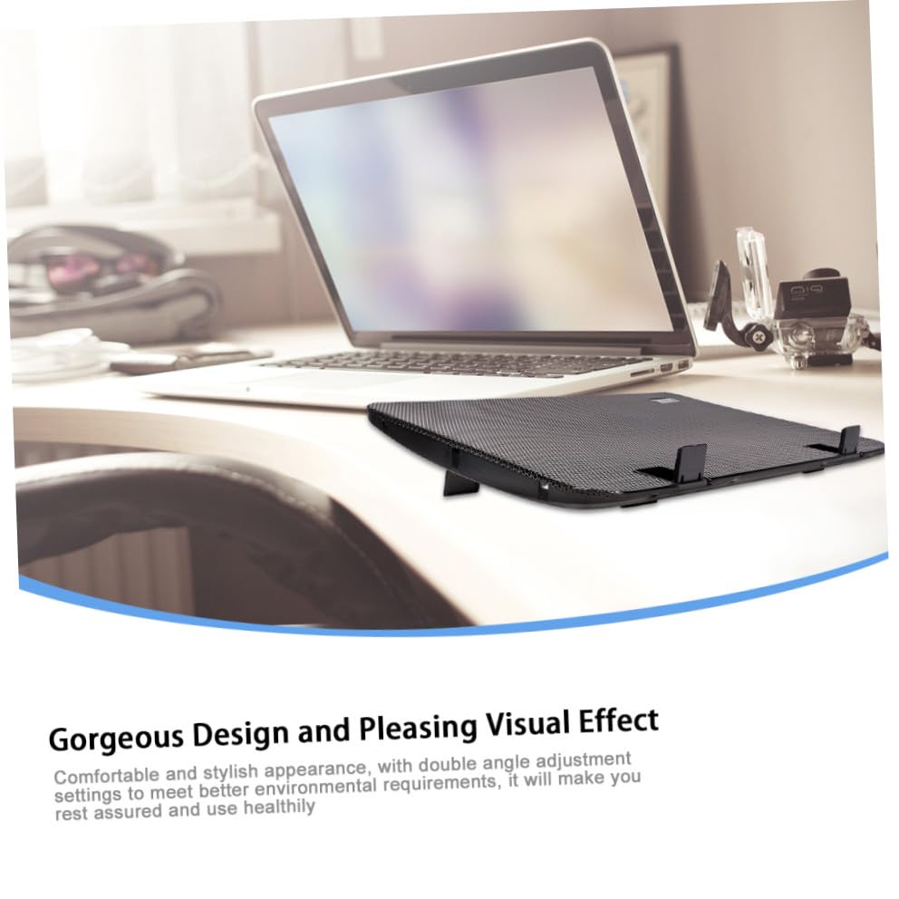 Base ajustable para laptop con ventilador grande de 6 pulgadas miniatura 4