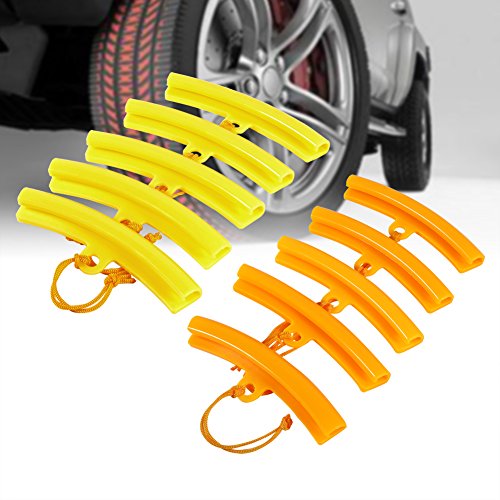 Image of 5pcs Wheel Rim Protector Set, Car Tire Changer Guard Rim Protector Tyre Wheel Changing Savers Tool(Yellow)