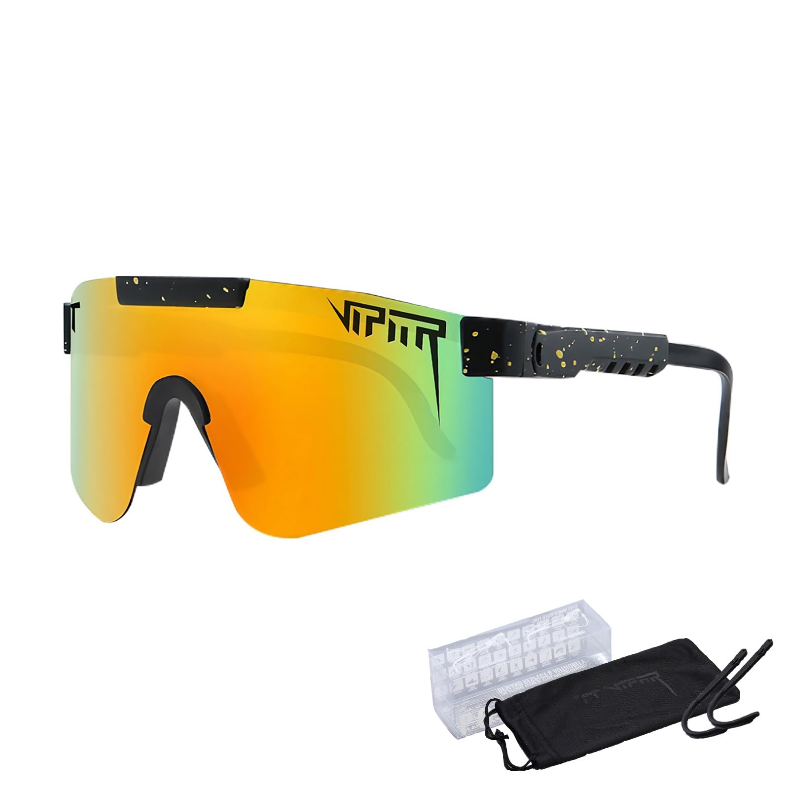 P-V Polarized Sports Sunglasses For Men Women Cycling Glasses Sports Sunglasses UV400 Protection Bike Sun Glasses