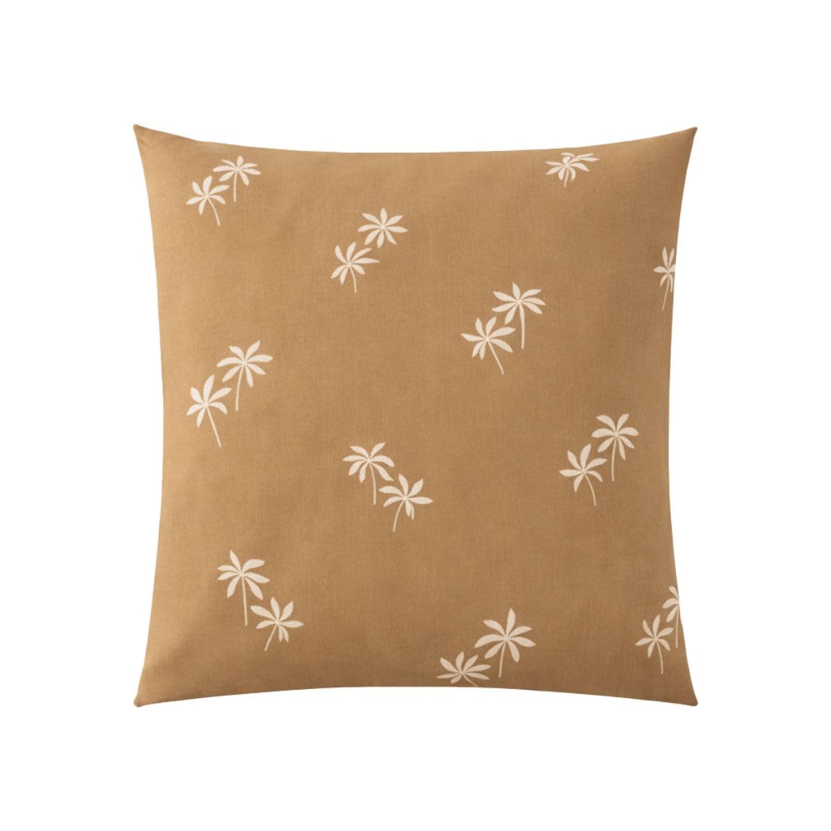 A Demain, Frida Printed Cotton and Lyocell Pillow Case, 63 x 63 cm, Brown