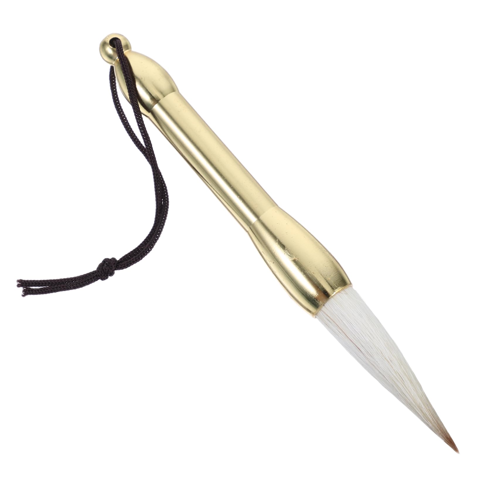 NUOBESTY Mini Pocket Copper Rod Calligraphy Brush Soft Tip Ink Brush for Smooth Writing Calligraphy Watercolor Painting and Art Practice for Beginners and Professionals