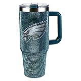 The Memory Company Officially Licensed NFL - Philadelphia Eagles 46oz TC Bling Game Day Tumbler with Vintage Logo