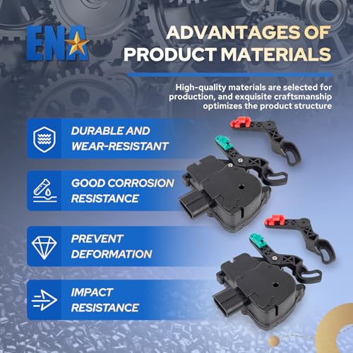 Image of ENA Left & Right Side Sliding Door Lock Actuator Compatible with Chrysler
