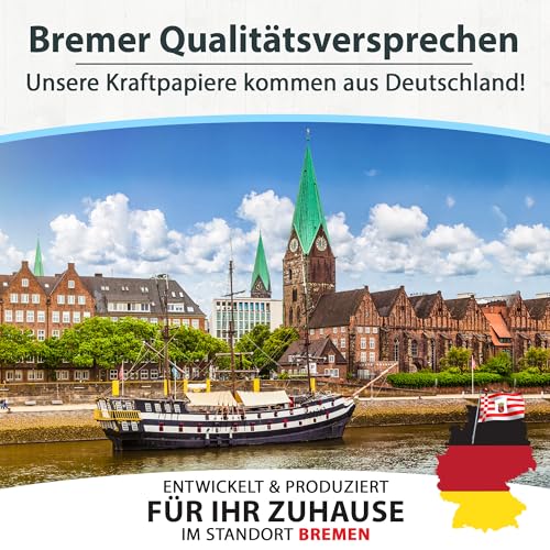 50 Blatt Kraftpapier A4-300 g - 21 x 29,7 cm - Bedruckbar - DIN Format, Naturkarton & DIY Deko Bastelpapier Pappe Blätter aus Kraftkarton zum Basteln für Hochzeit, Vintage Geschenke Kartonpapier