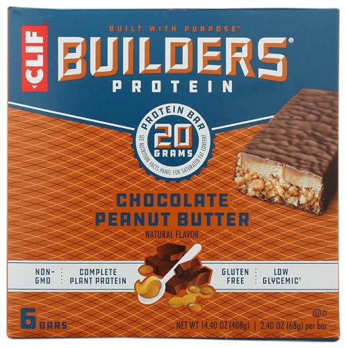 Barritas de proteína Clif Builders sabor chocolate cacahuate miniatura 1