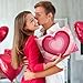 Metronic Poly Mailers 14.5x19 Inch 50pc Shipping Bags for Clothes,Strong Adhensive Shipping Envelopes for Small Business,Waterproof Mailers Poly Bags for Shipping,Packaging Mailing Bags Pink Heart