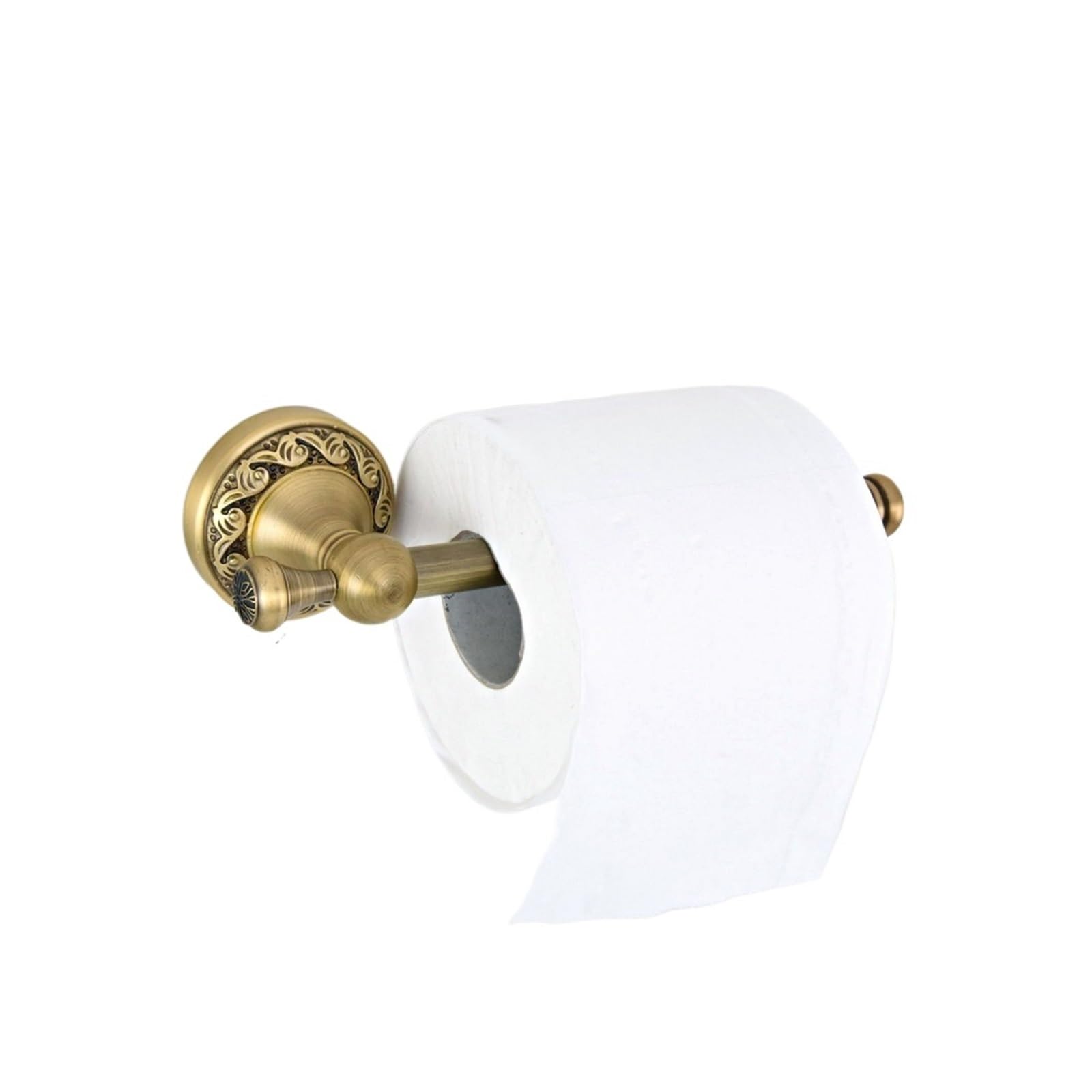 Portarrollos Papel higienico Laton Cepillado Pared Portarrollos de baño Papel higiénico Antiguo latón for Montaje en Pared