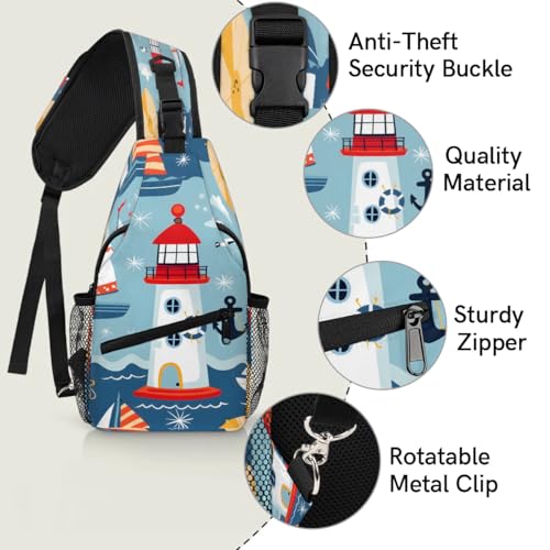 Mochila tipo sling unisex para senderismo y viajes miniatura 3