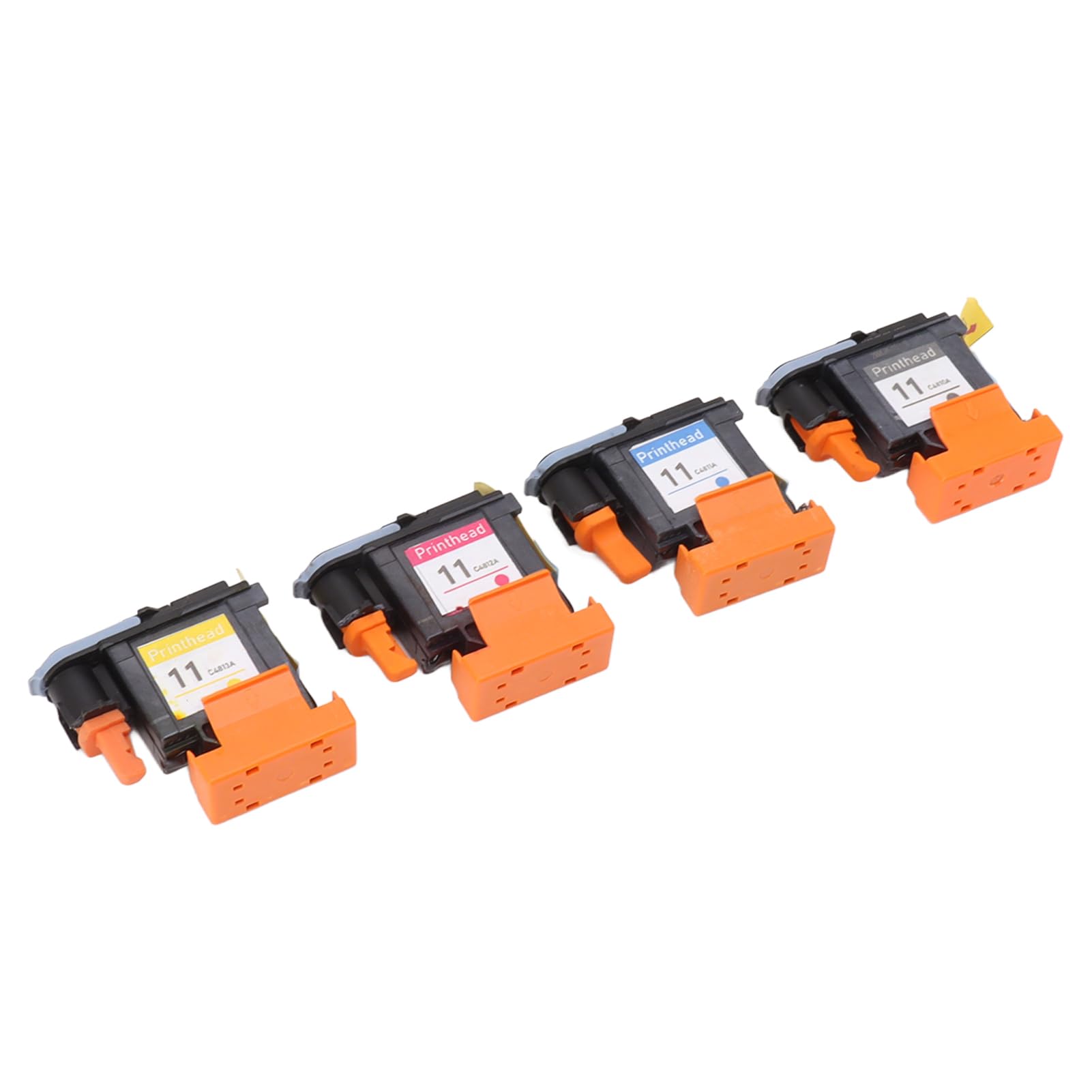 Testina di Stampa di Ricambio da 4 Pezzi per Designjet 100 110 111 500 510 800 813 850, Testina di Stampa Magenta Ciano Giallo con Materiale ABS, Risoluzione Chiara e Stampa