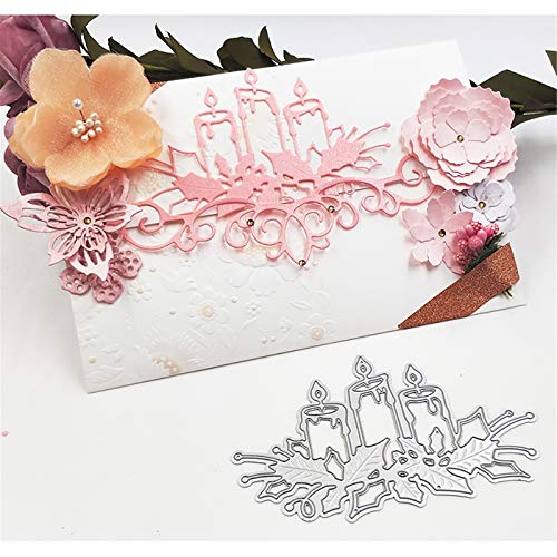 Metal DIY Cutting Die Card Embossing Die Scrapbooking Album Paper Cards Art Craft Stencils Scrapbooking (Christmas Candle)