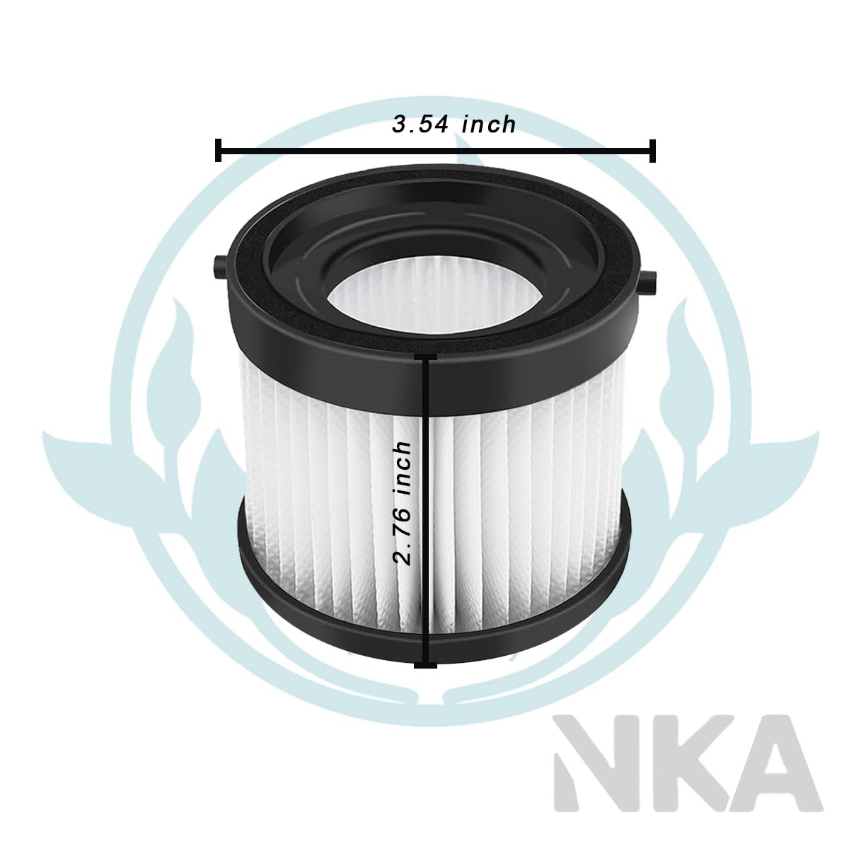 6-Pack 49-90-0160 HEPA Filter Replacement for Milwaukee 0882-20 M18 Compact Vacuum - Compatible with Part# 49-90-1951, Includes Cleaning Brush