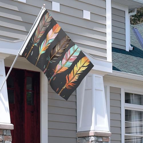 Drapeau extérieur anti-déchirure double face résistant au vent fort 1,2x1,8m
