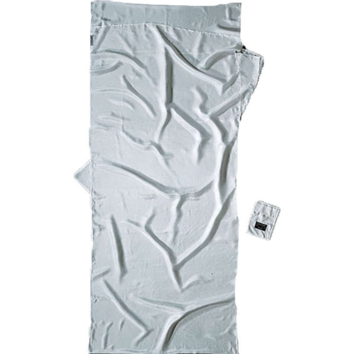 Cocoon Summer Rectangular Silk Sleeping Bag for 2 Person, 210 x 88 cm, White