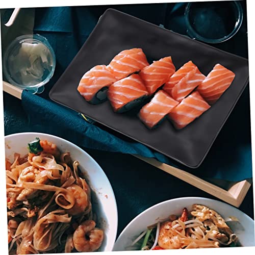 Set de plato rectangular para servir sushi miniatura 2