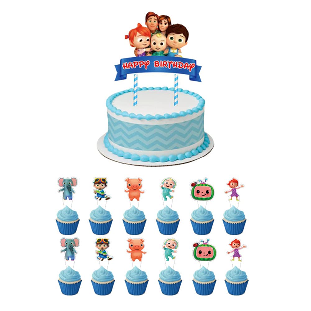 Buy Cocomelon Cake Topper And CupCake Decoration Cocomelon Birthday buy-cocomelon-cake-topper-and-cupcake-decoration-cocomelon-birthday