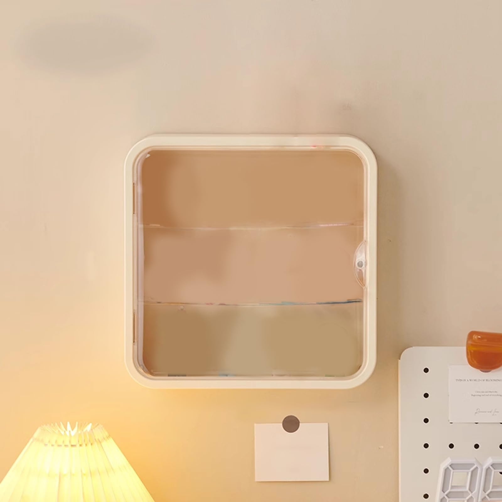 Organizzatori a Parete efficienti in Termini Spazio per Tende, Scatola Giocattolo, Robusto Accessorio per mensola in Acrilico, per la Decorazione casa e Ufficio, Display salvaspazio
