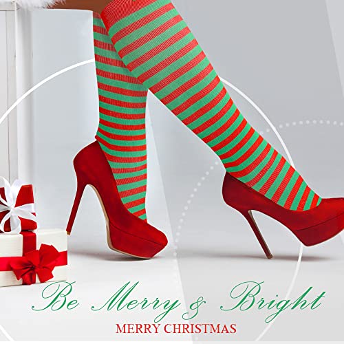 Image of Medical Compression Socks for Women and Men 3 Pairs 20-30 mmHg Knee High Christmas Compression Stockings Circulation Best for Running Athletic Nurses