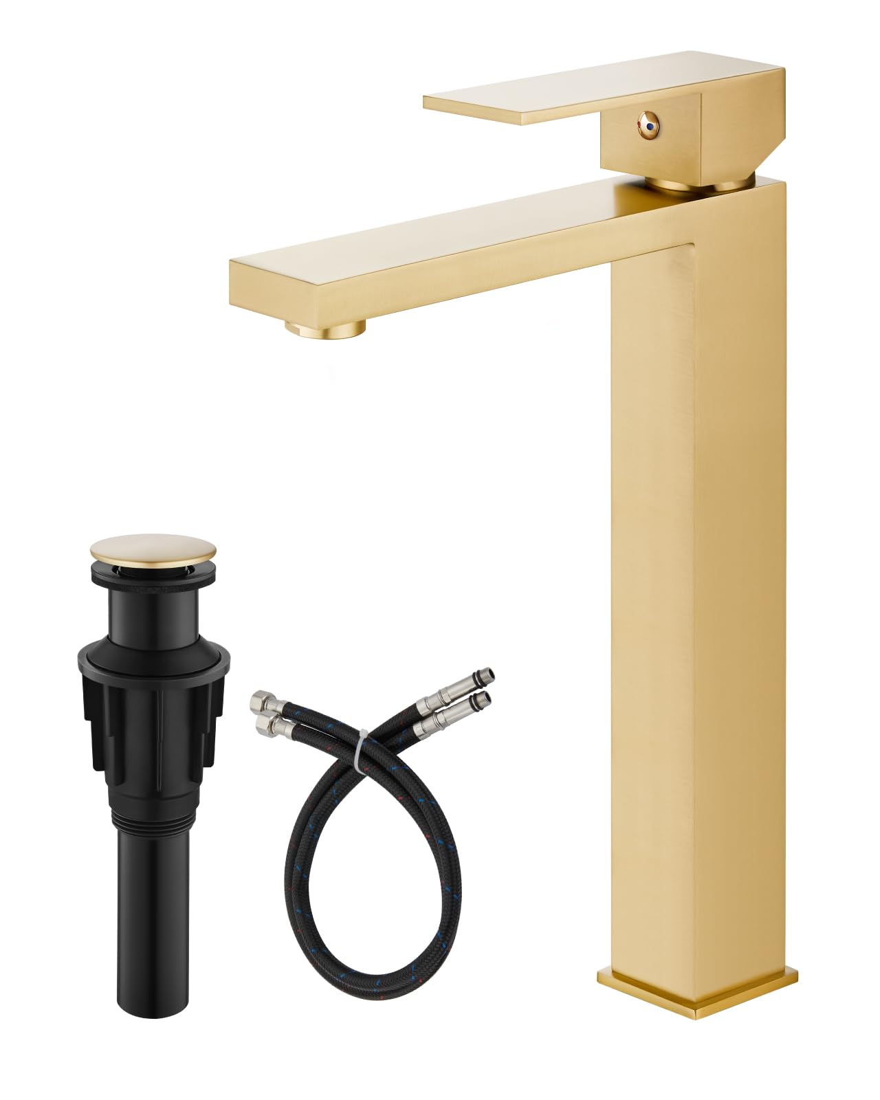 gotonovo Vessel Sink Faucet Single Handle Tall Bathroom Faucet One Hole Modern Lavatory Vanity Basin Mixer Tap Matching