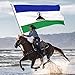 Double-Sided Flag of Lesotho Flag 5x8 Ft Durable Outdoor Banner 100% Polyester Home Patio Decor Flags