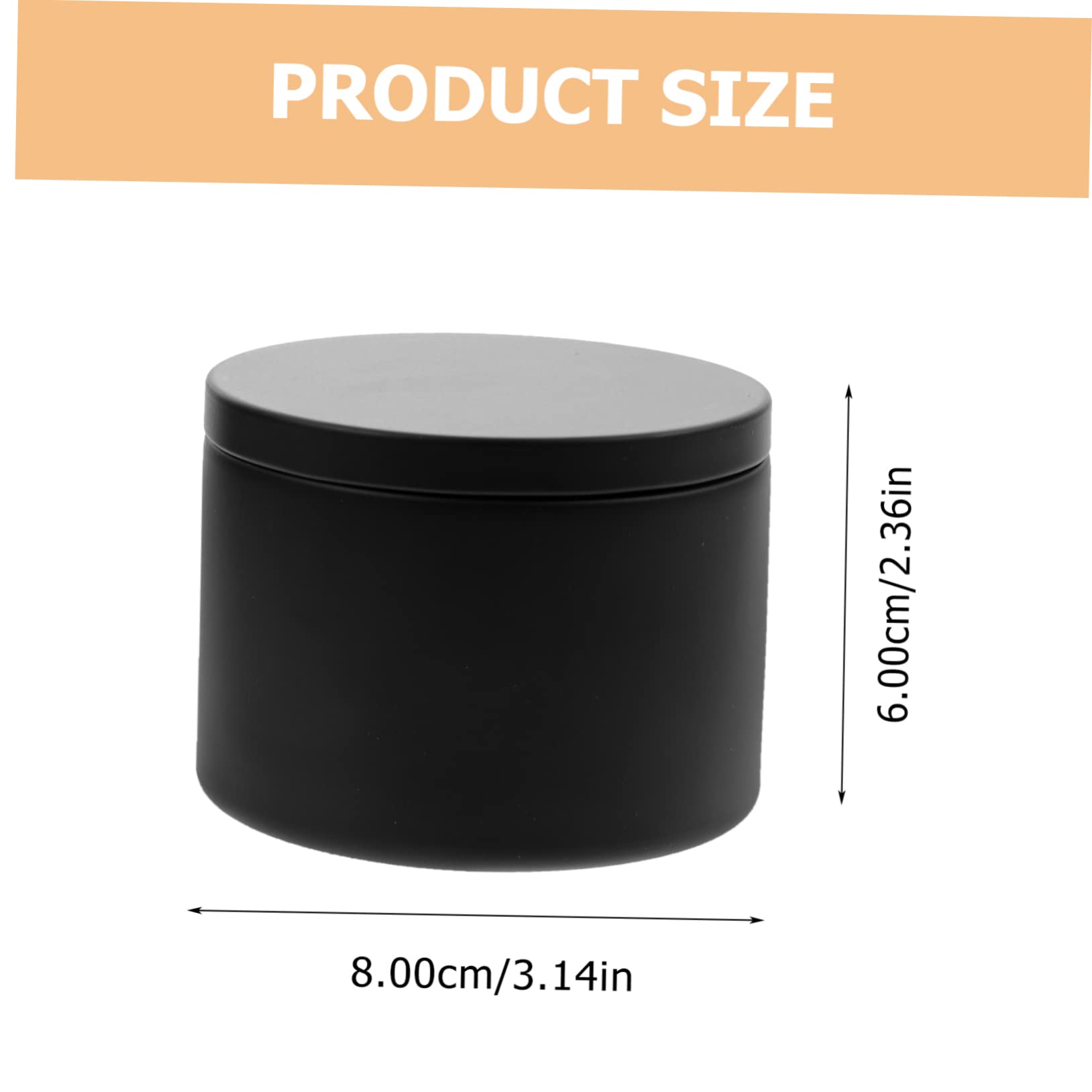 VICASKY 4pcs Candle Making Jars Airtight Tinplate Containers for Candle Projects Stylish Design for Home Storage and Crafting for Sweets and Accessories