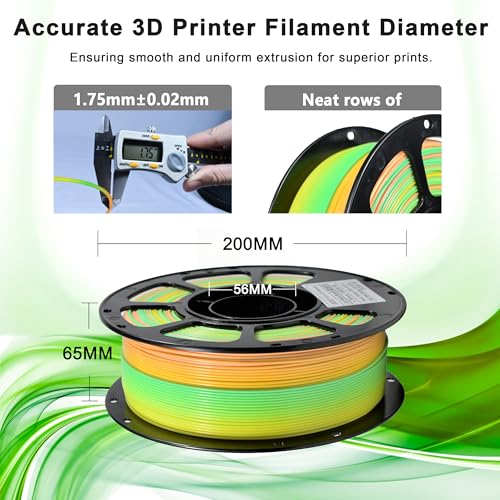Image of iBOSS Rainbow Filament Multicolor PLA+ Filament 1.75mm Shiny Color Changing 3D Printer Filament 1Kg(2.2lbs) Gradient PLA Plus, Fits for Most 3D Printer, Accuracy + /- 0.02mm, Morandi Rainbow 02
