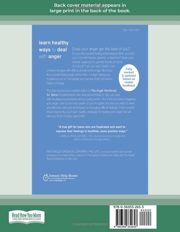 The Anger Workbook for Teens: Activities to Help You Deal with Anger and Frustration - Image 2