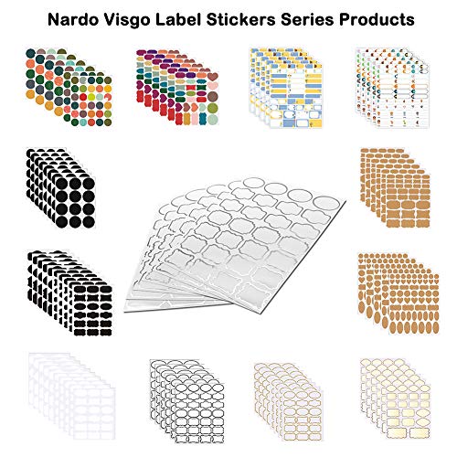 Nardo Visgo Clear Sticker Labels With Silver Border For Jars,Free Black Marker,Dishwasher And Freezer Safe,Decorative Removable Waterproof Write On Bottle Labels For Storage Bins Kids Daycare,138Pcs #TOP6
