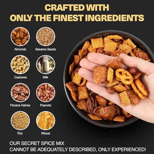 Image of Wicked Mix Snack Mix with Mixed Nuts - Sweet and Salty Snacks Trail Mix Snack Packs with Almonds, Cashews, Pretzels, Pecans - Healthy Snacks Zero Trans Fat in Resealable Bag (Smoky Hot Chipotle, Pack of 3)