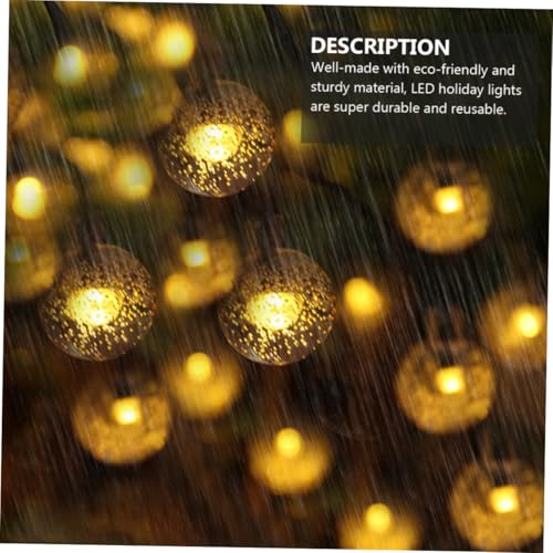 Luces de Cadena LED Solar 5m 20 Bombillas Burbujas miniatura 3