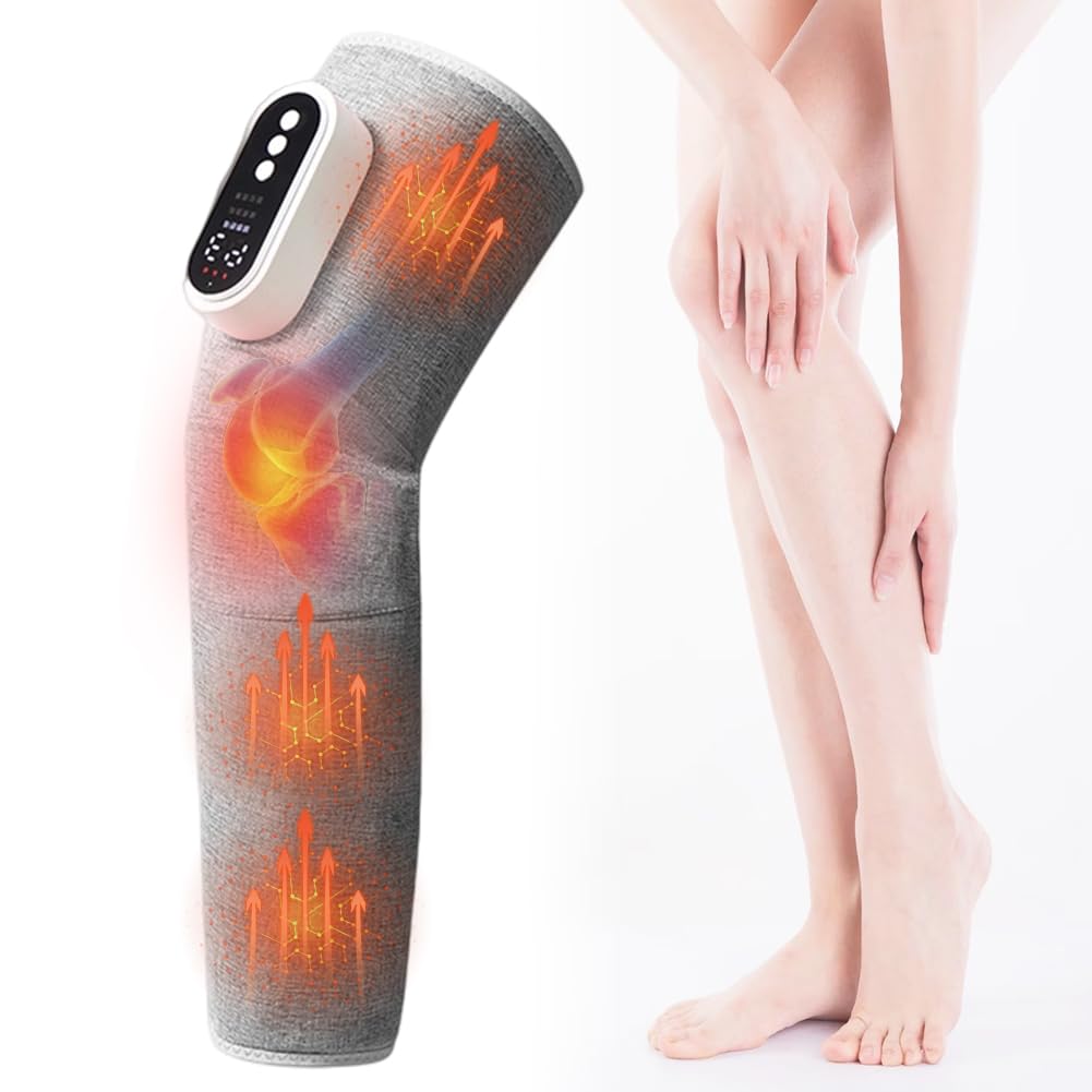 Appareil de massage des jambes, sans fil, 3 en 1, 3 intensités et 3 modes, pour les jambes, les lipœdèmes, les cuisses, les mollets et les jambes fatiguées
