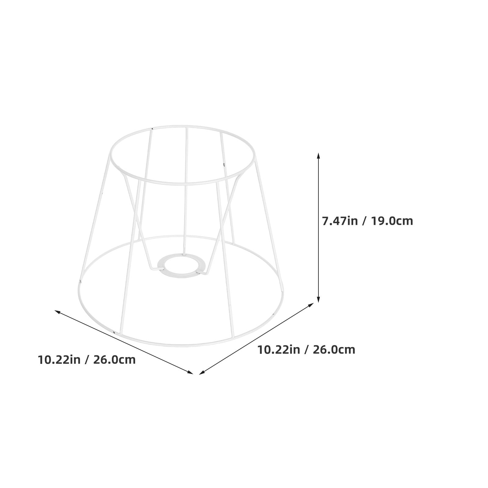 ABOOFAN Marco De Pantalla De LáMpara E27 Metal Hueco Compatible Con Bombillas Para LáMparas Colgantes De Mesa Y De Pie DecoracióN Diy Dormitorio Sala Comedor 10.23X10.23X7.48In
