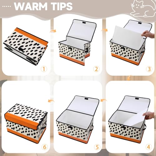 Image of Stackable Storage Bins with Lids,Closet Organizers Fabric Box for Home and Office,Blanket Clothes Organizers,Under Bed Storage Containers 3 Pack